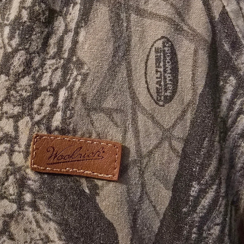 Woolrich Camo Hooded Jacket Youth 10 Green RealTree Hardwoods Hunting Workwear - Picture 2 of 8